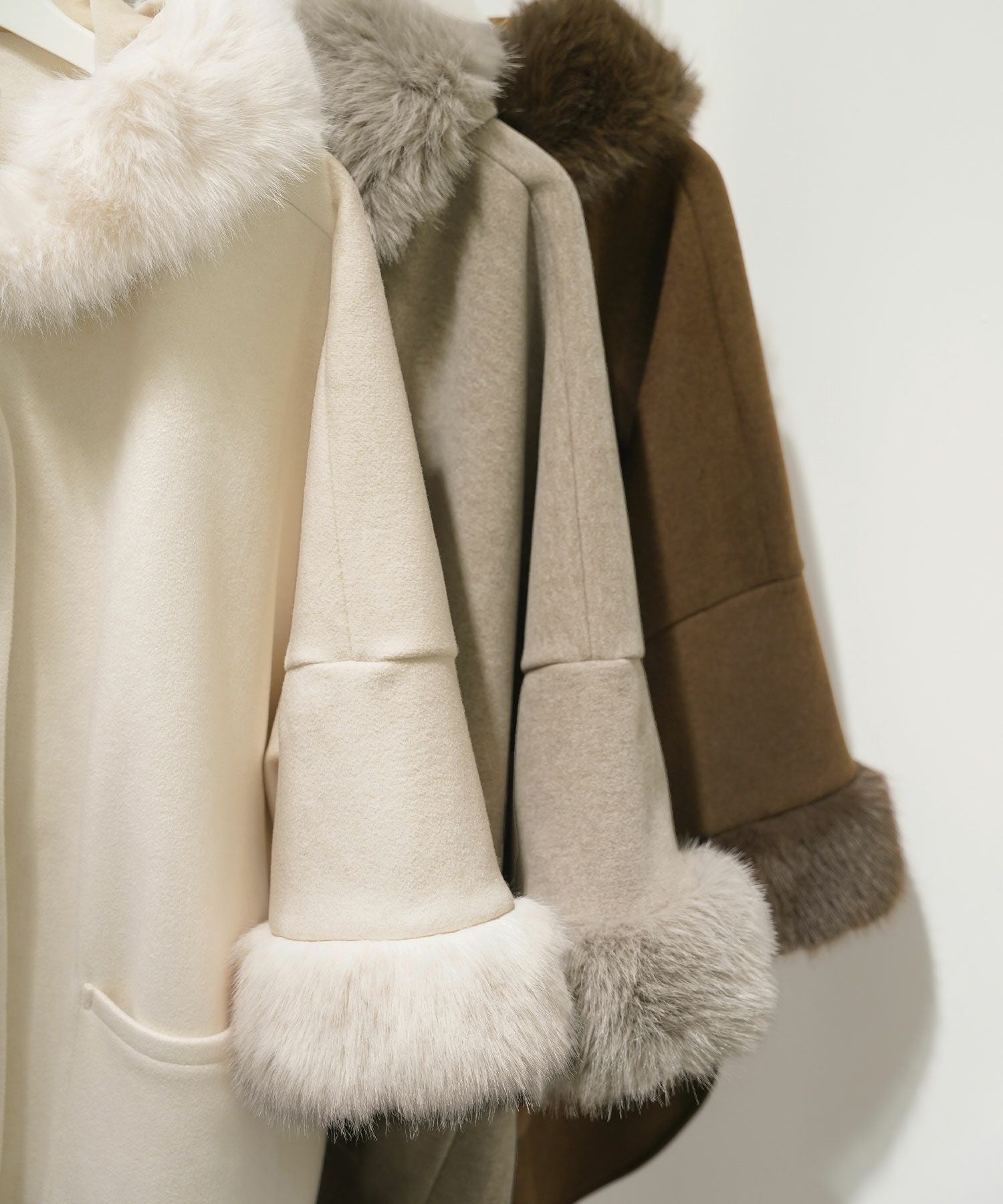 フェイクファー ケープ ポンチョ Liala×PG 全3色｜lpg141-2169【1