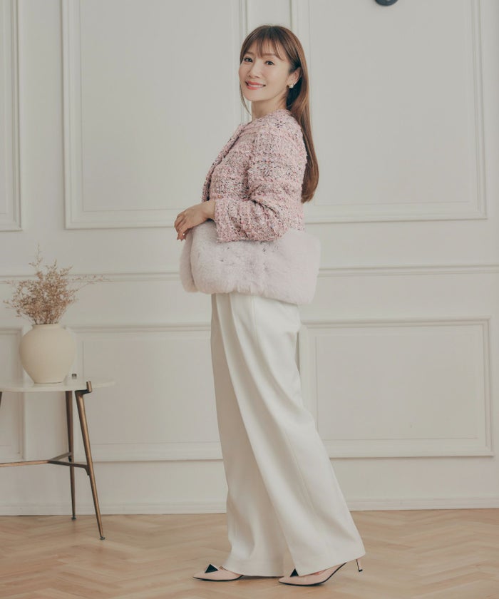 ジャケット レディース かわいい 上品 大人 きれいめ オフィス お呼ばれ ショート ドッキング ジョイントスペース