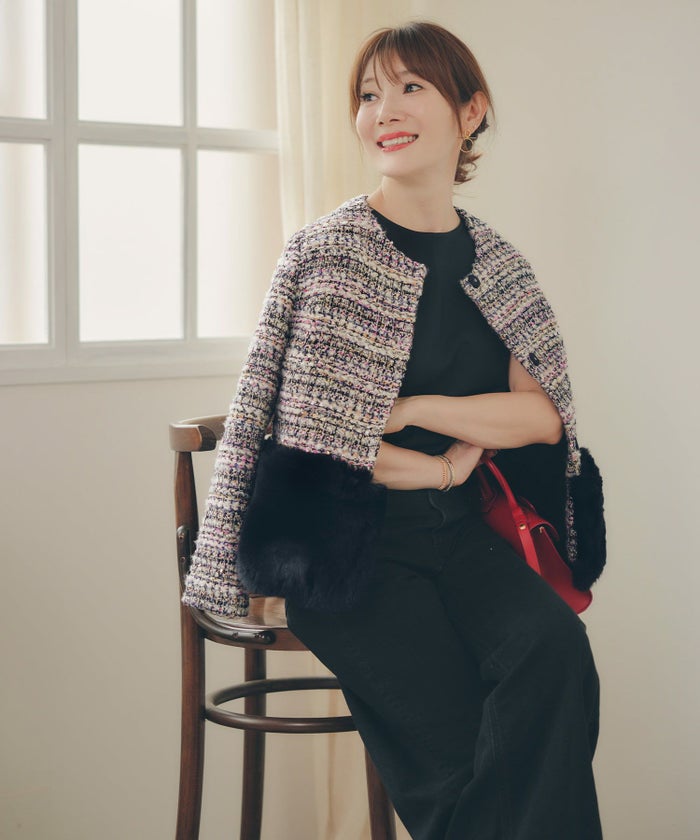 ジャケット レディース かわいい 上品 大人 きれいめ オフィス お呼ばれ ショート ドッキング ジョイントスペース