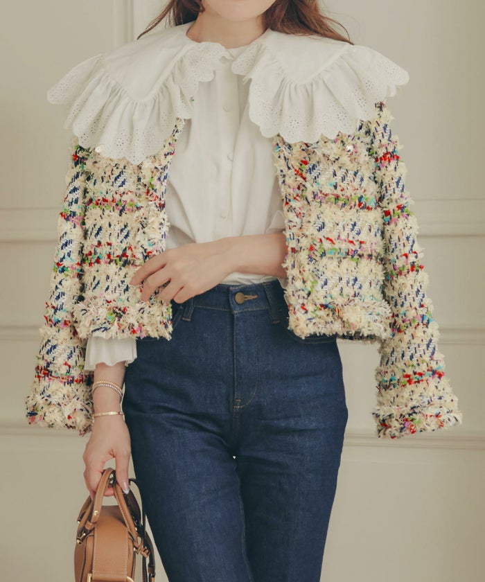 手洗い可 レディース アウター 秋冬 大人可愛い 上品 きれいめ オケージョン フェミニン ジョイントスペース