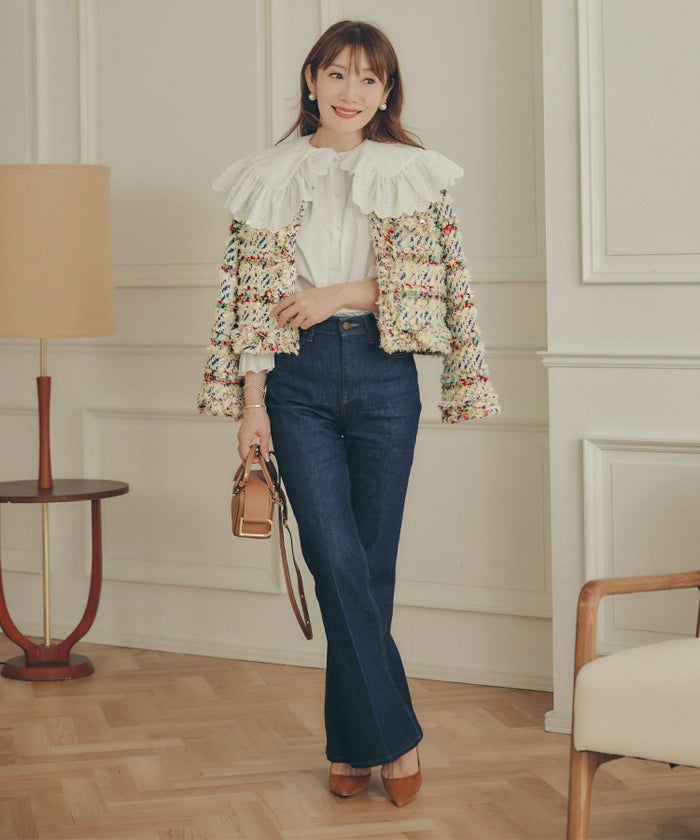 手洗い可 レディース アウター 秋冬 大人可愛い 上品 きれいめ オケージョン フェミニン ジョイントスペース