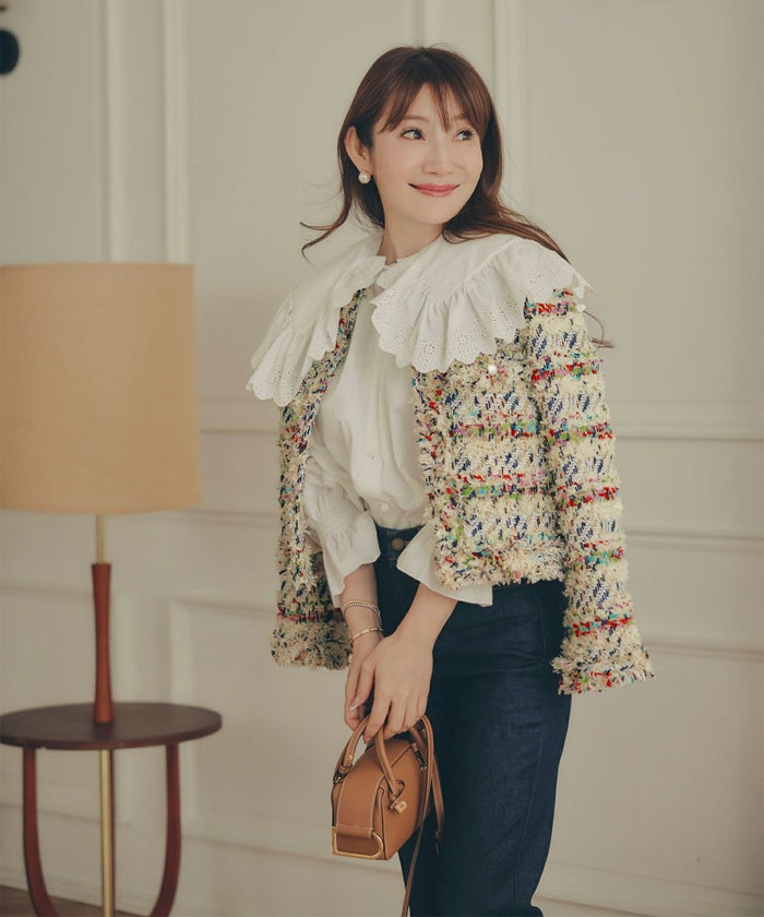 手洗い可 レディース アウター 秋冬 大人可愛い 上品 きれいめ オケージョン フェミニン ジョイントスペース