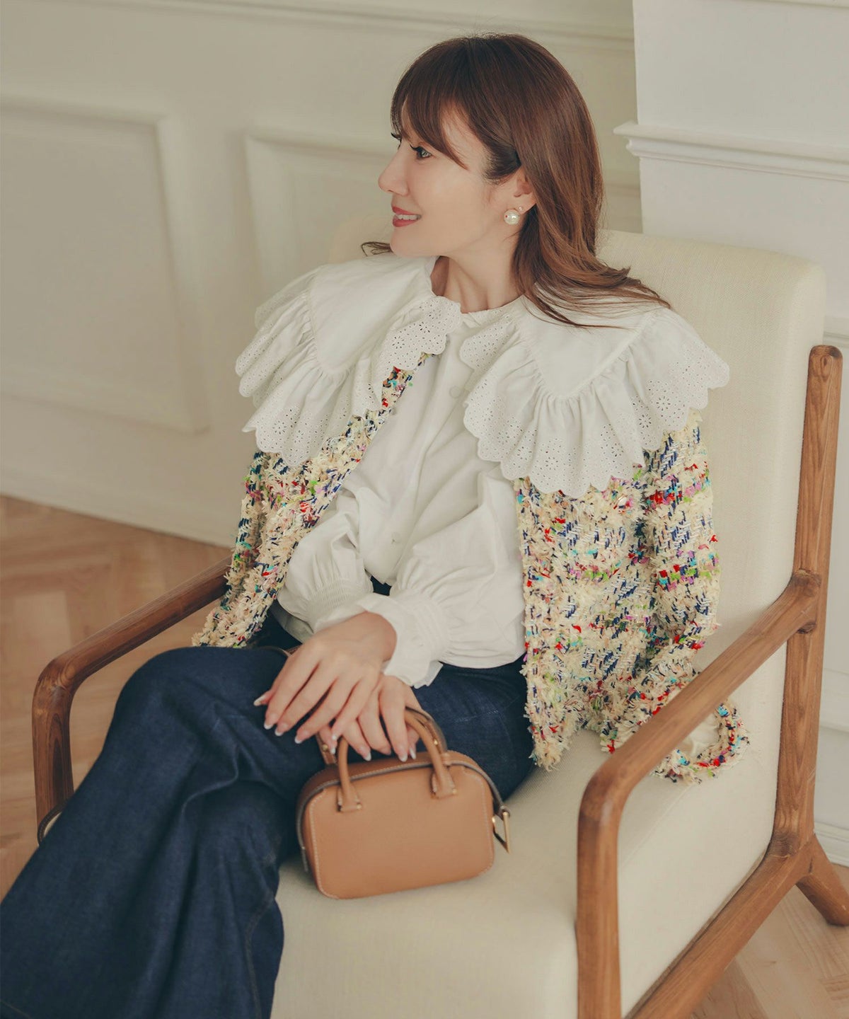 手洗い可 レディース アウター 秋冬 大人可愛い 上品 きれいめ オケージョン フェミニン ジョイントスペース