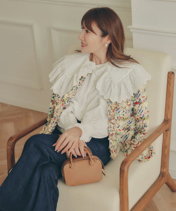 手洗い可 レディース アウター 秋冬 大人可愛い 上品 きれいめ オケージョン フェミニン ジョイントスペース