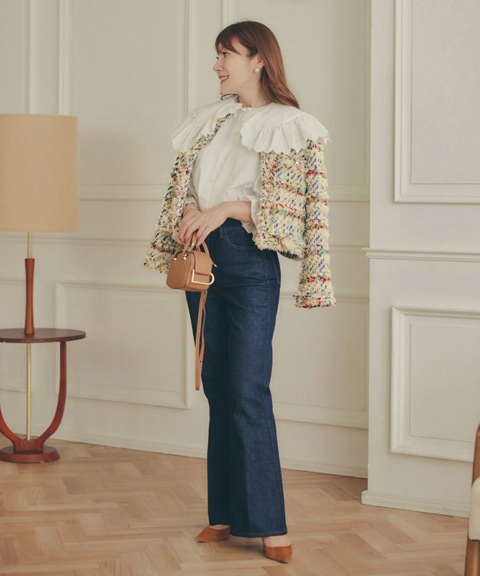 手洗い可 レディース アウター 秋冬 大人可愛い 上品 きれいめ オケージョン フェミニン ジョイントスペース