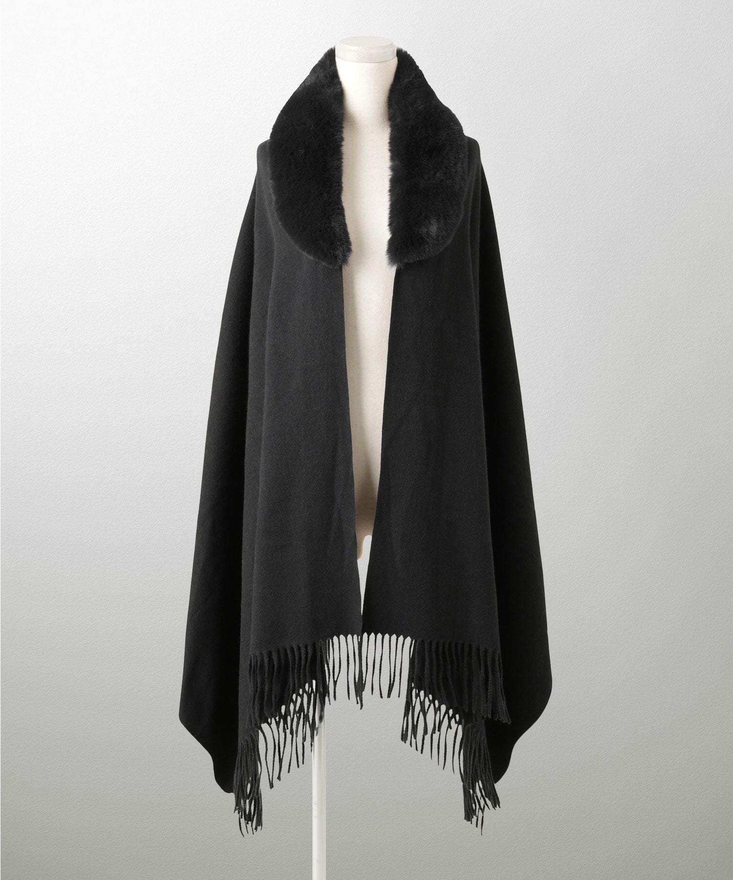 ファー 襟付き ショール HUIT 全3色｜hit986-0331【3】 - マフラー