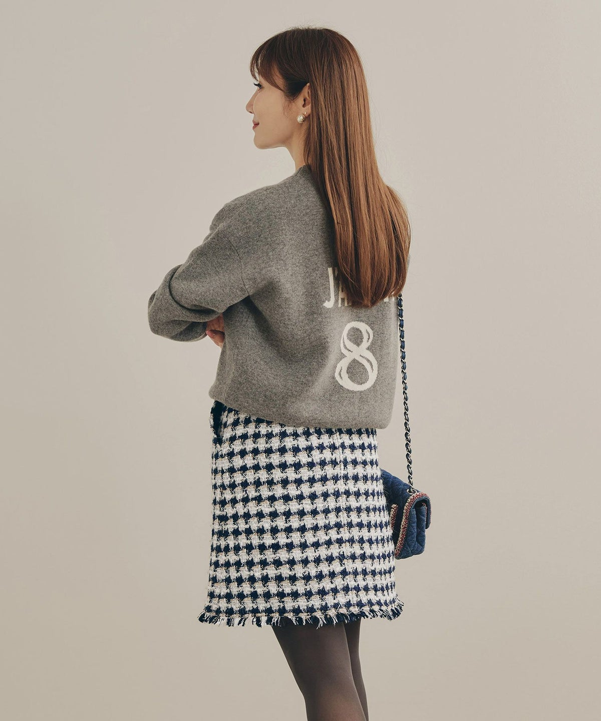 手洗い可 レディース 秋冬 大人可愛い 上品 きれいめ 大人カジュアル 柄 フェミニン ジョイントスペース