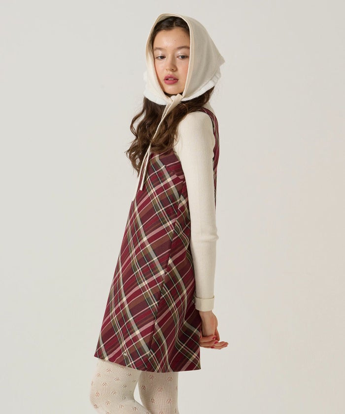 チェック/ワンピース/ジャンスカ