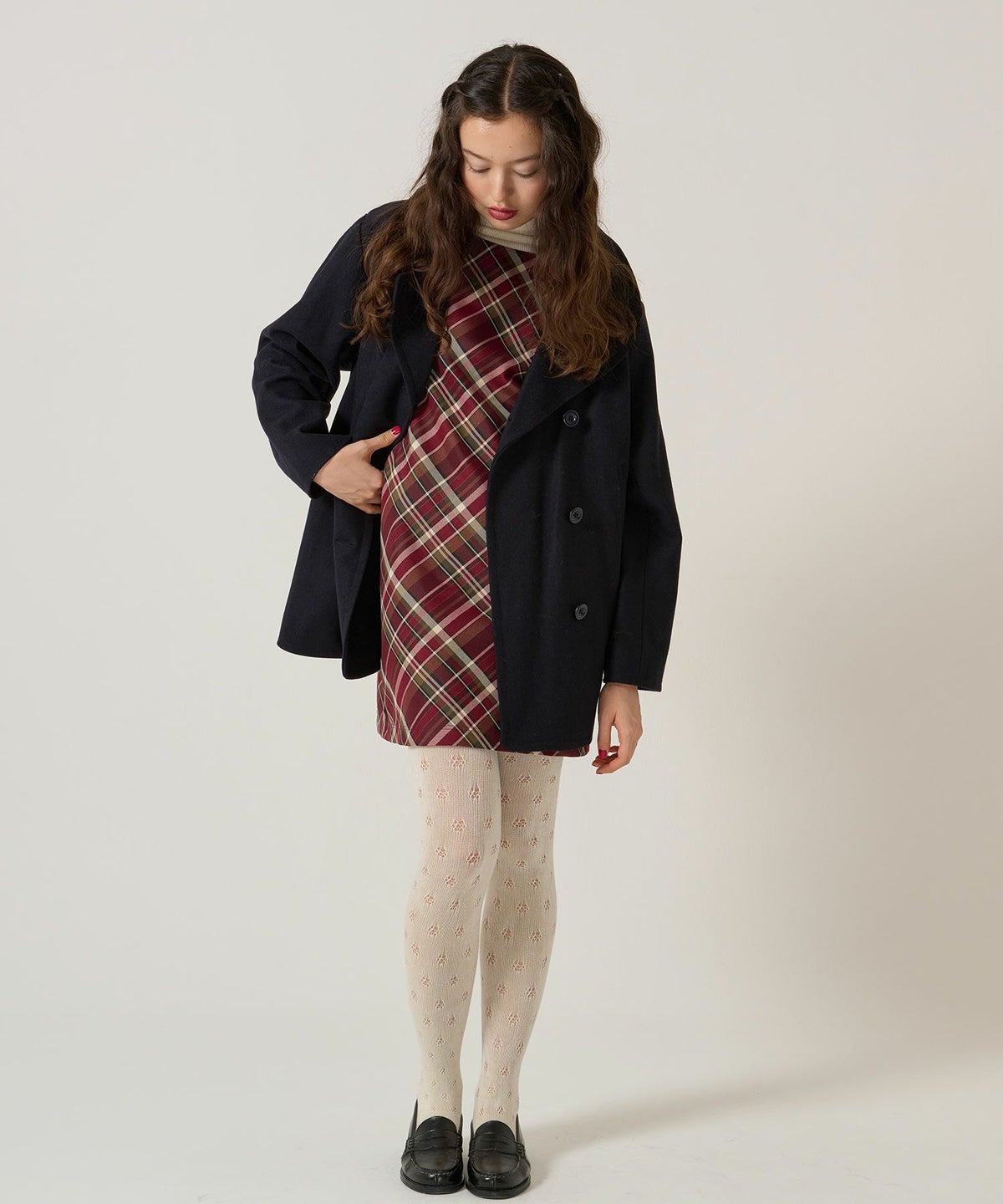 チェック/ワンピース/ジャンスカ