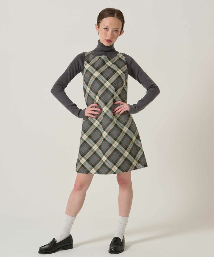 チェック/ワンピース/ジャンスカ