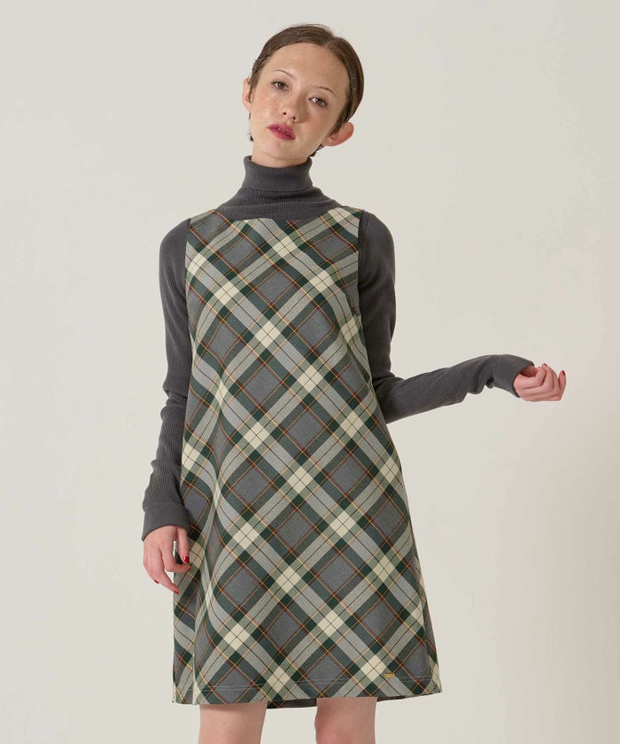 チェック/ワンピース/ジャンスカ