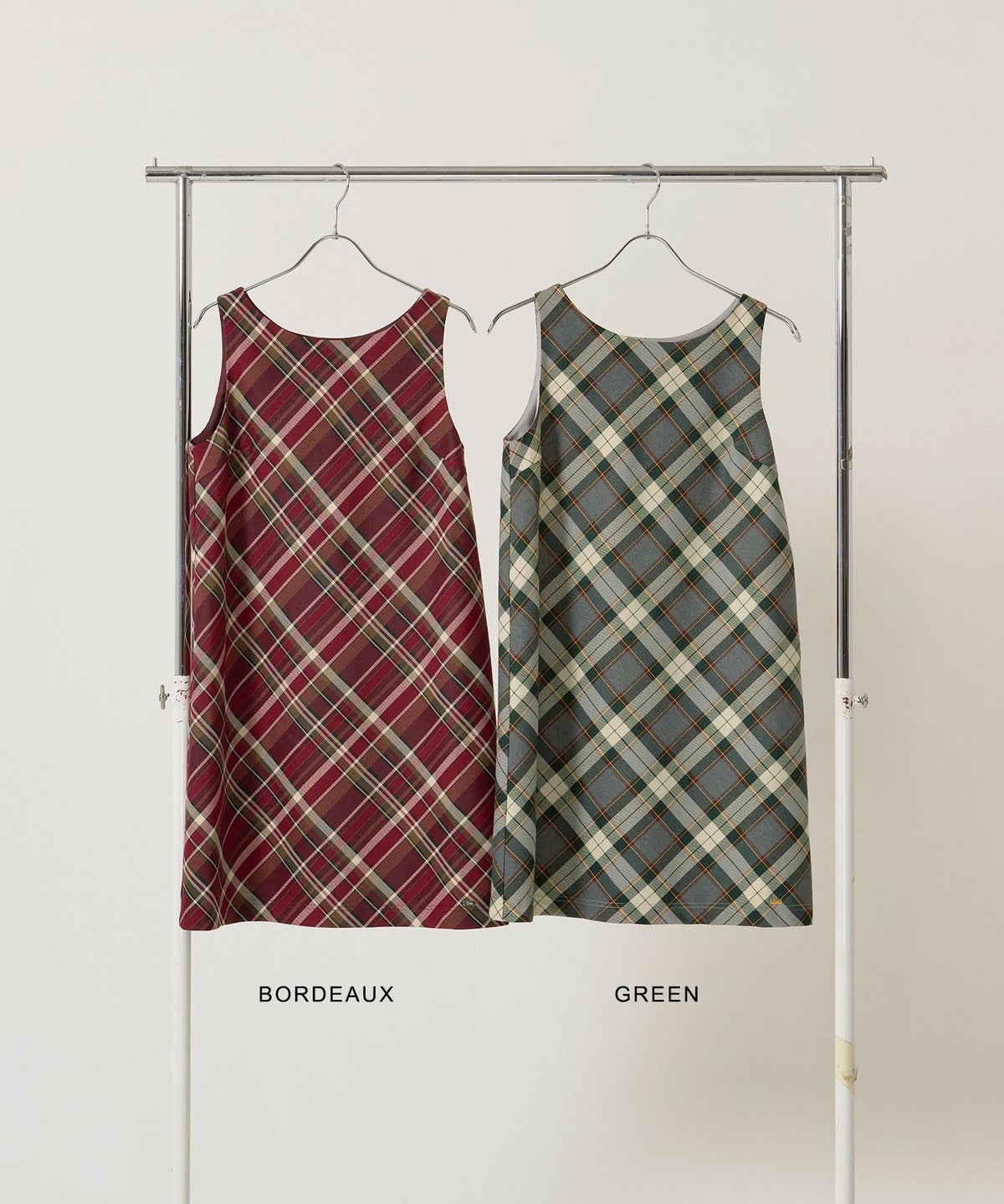 チェック/ワンピース/ジャンスカ