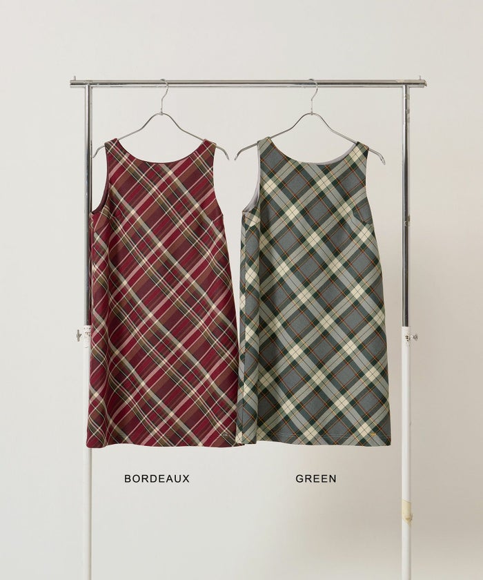 チェック/ワンピース/ジャンスカ