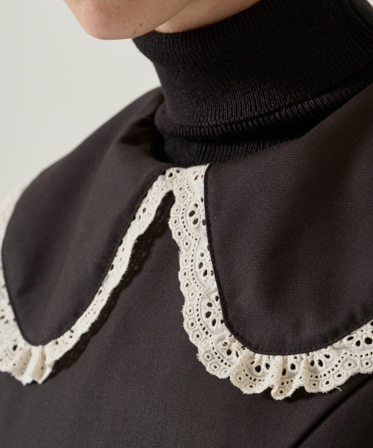 レース/丸襟/ワンピース 