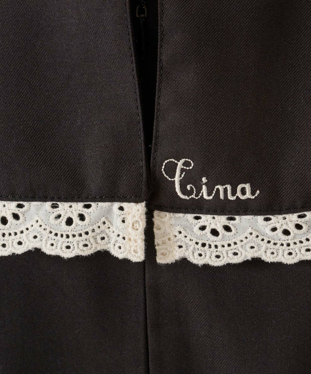 レース/丸襟/ワンピース 