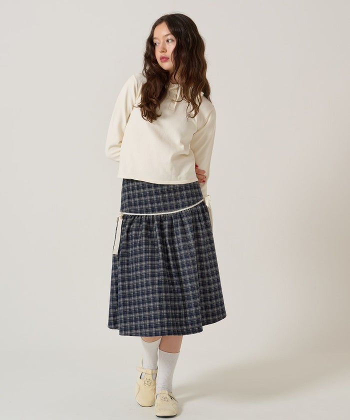 リボン/チェック/スカート