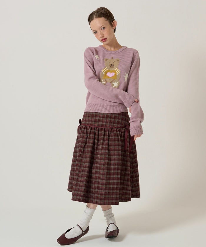 リボン/チェック/スカート