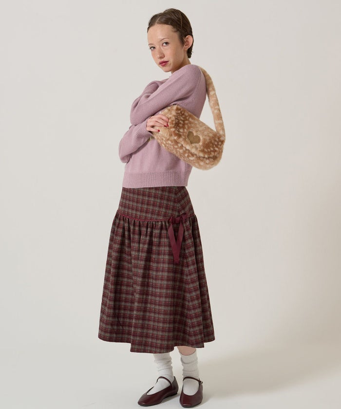 リボン/チェック/スカート