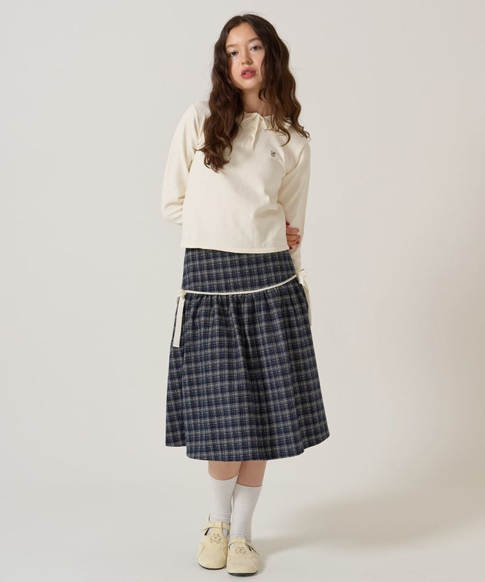 リボン/チェック/スカート