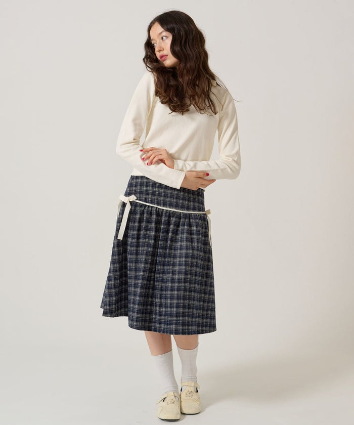 リボン/チェック/スカート
