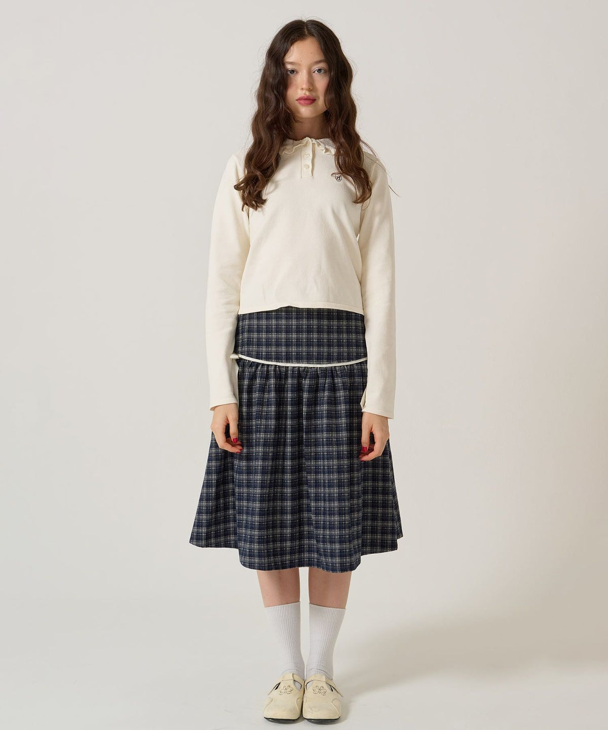 リボン/チェック/スカート