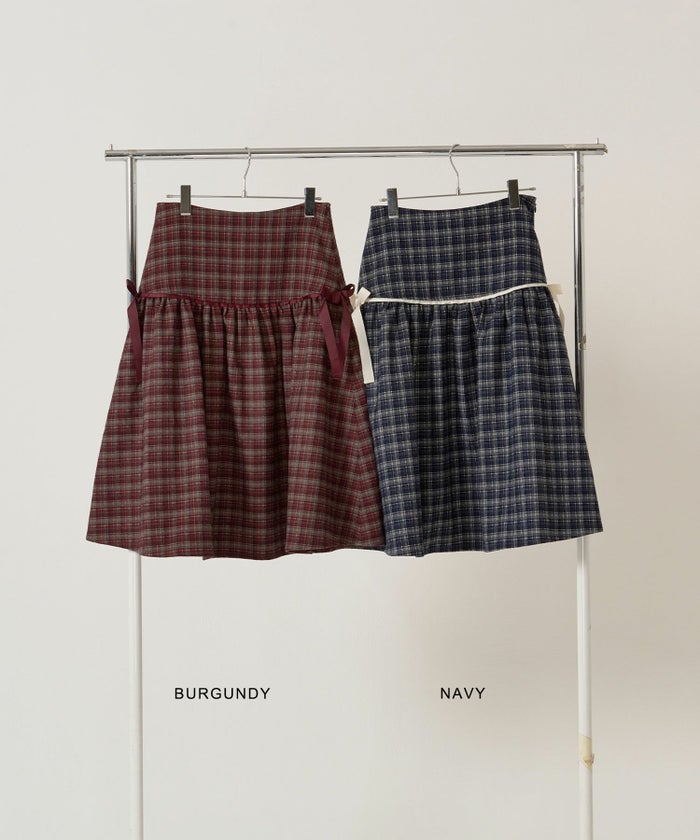 リボン/チェック/スカート