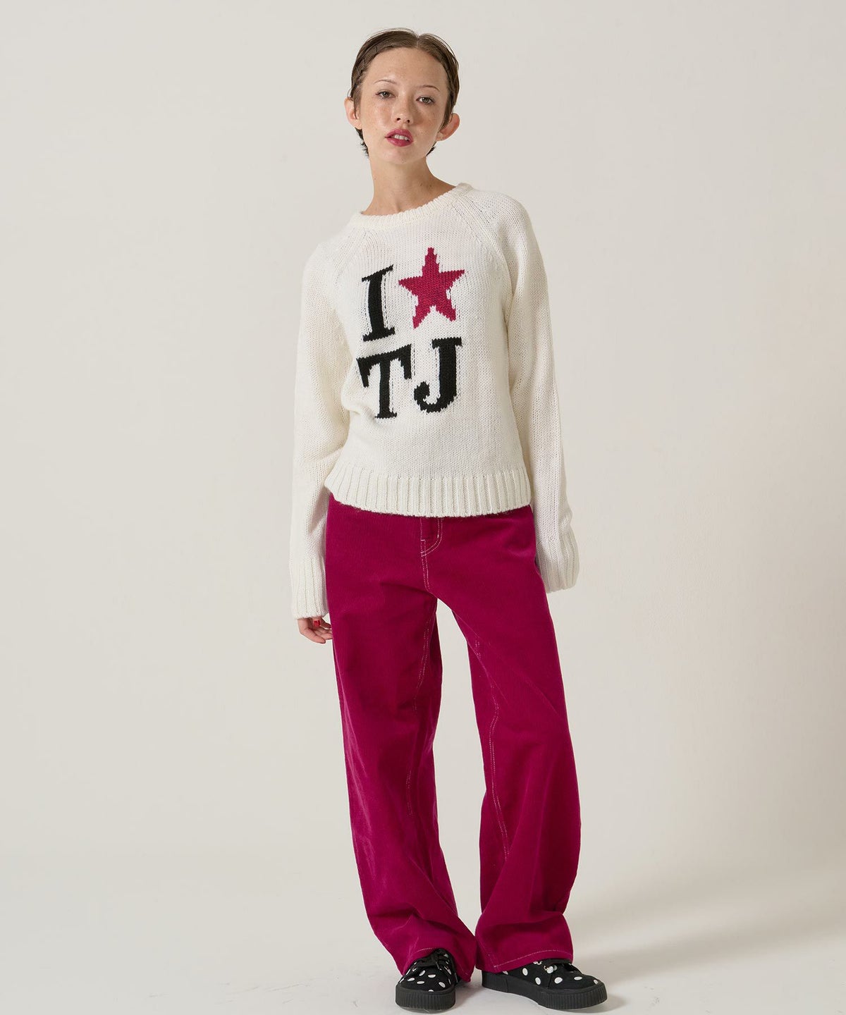 刺繍/コーデュロイ/パンツ