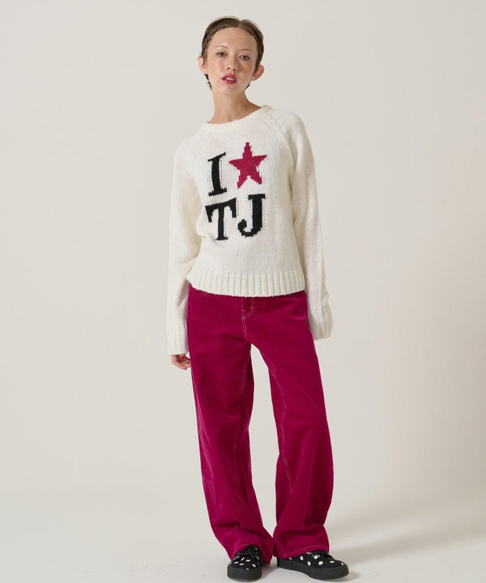 刺繍/コーデュロイ/パンツ