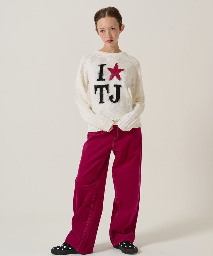 刺繍/コーデュロイ/パンツ