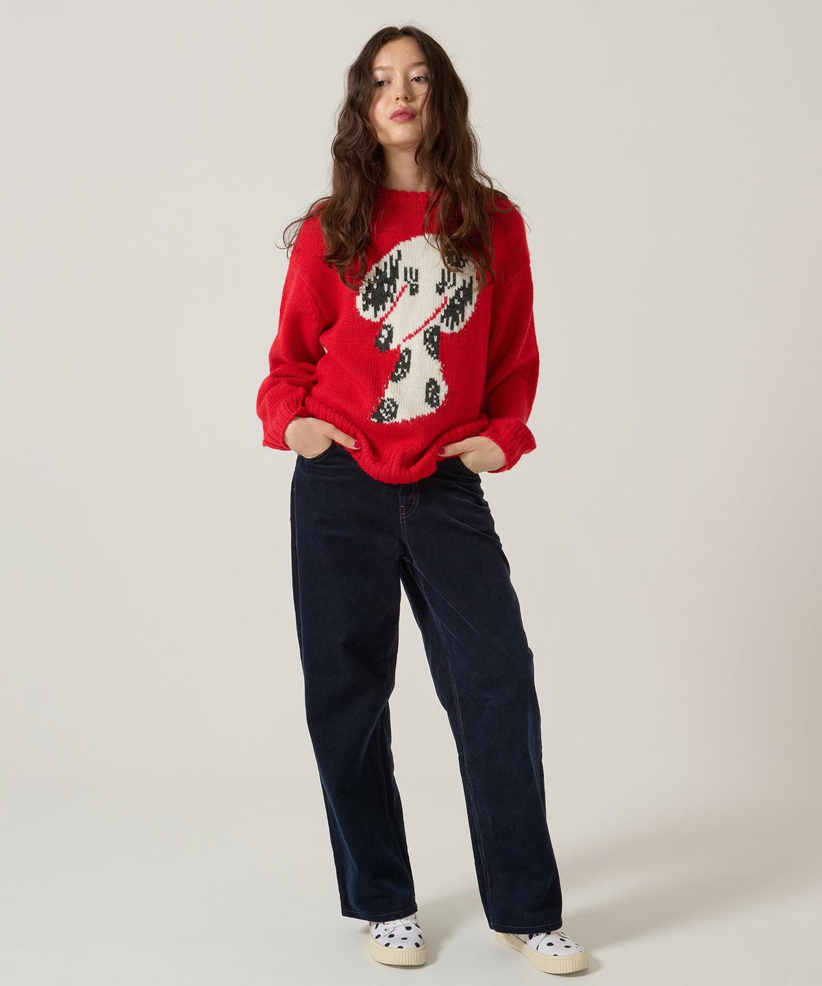 刺繍/コーデュロイ/パンツ