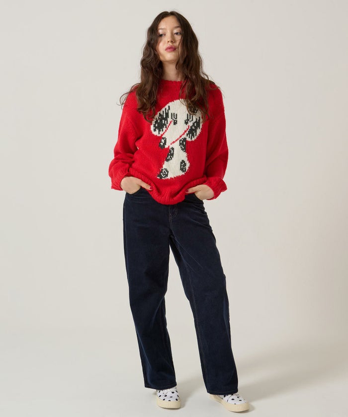 刺繍/コーデュロイ/パンツ