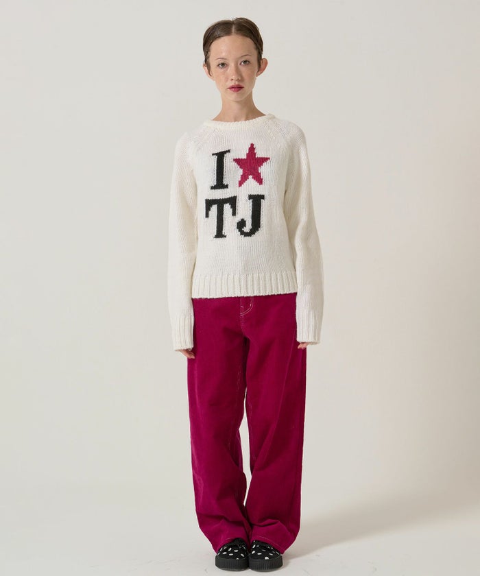 刺繍/コーデュロイ/パンツ