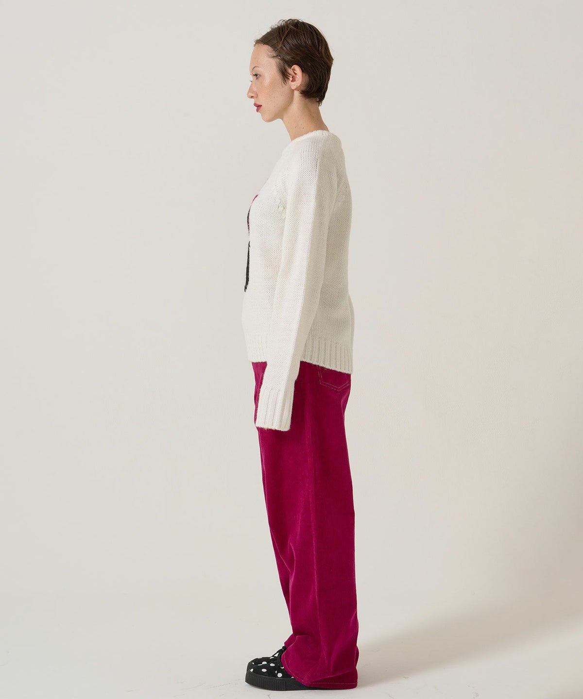 刺繍/コーデュロイ/パンツ