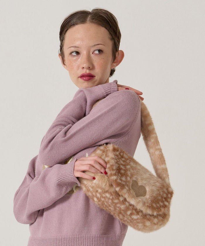 フェイクファー/ミニバッグ/バンビ