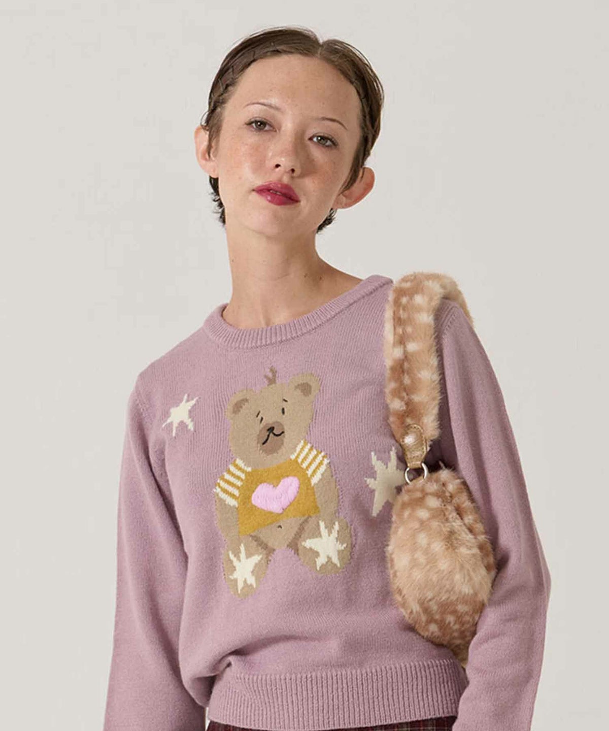 フェイクファー/ミニバッグ/バンビ