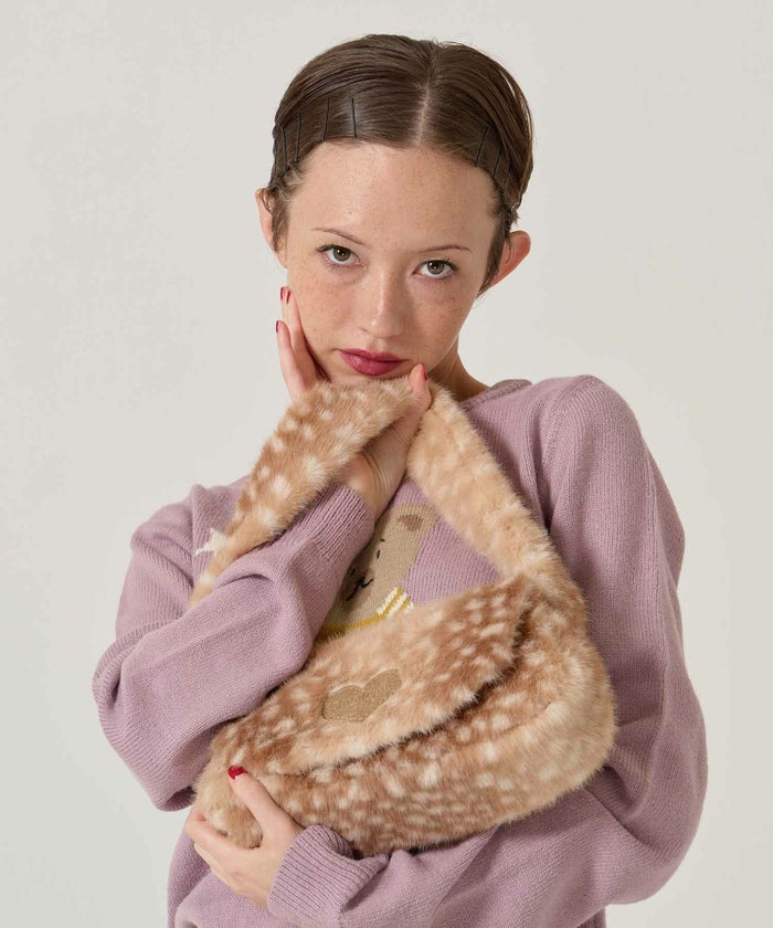 フェイクファー/ミニバッグ/バンビ