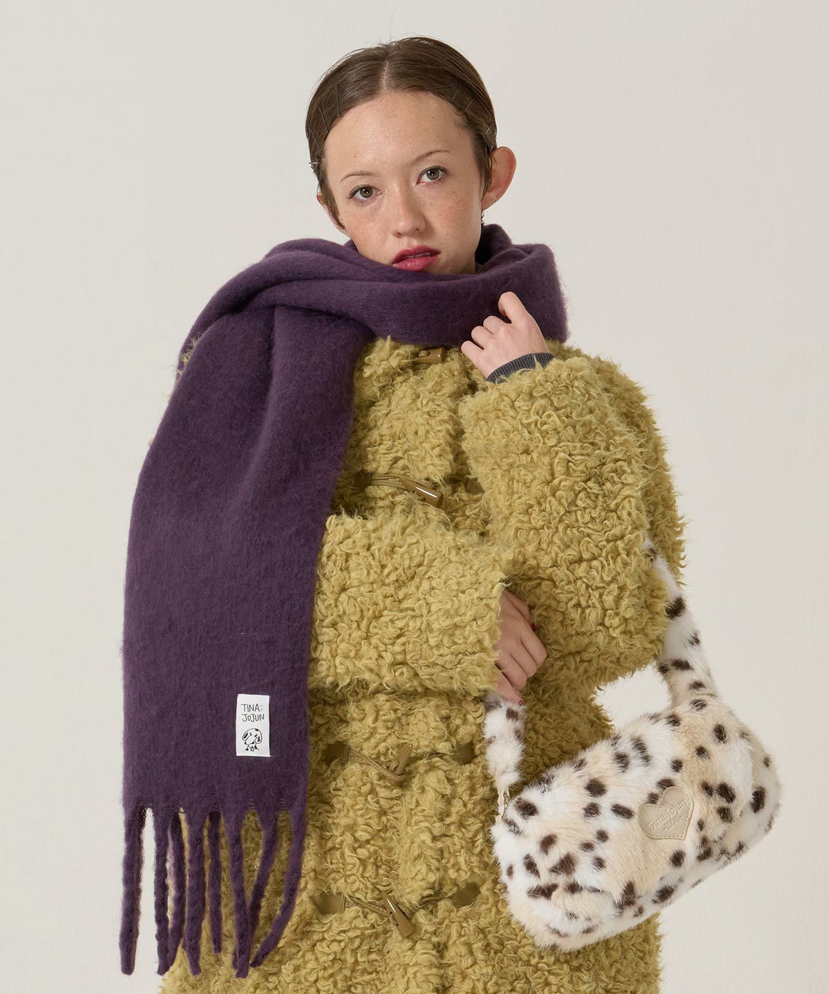 フェイクファー/ミニバッグ/ダルメシアン