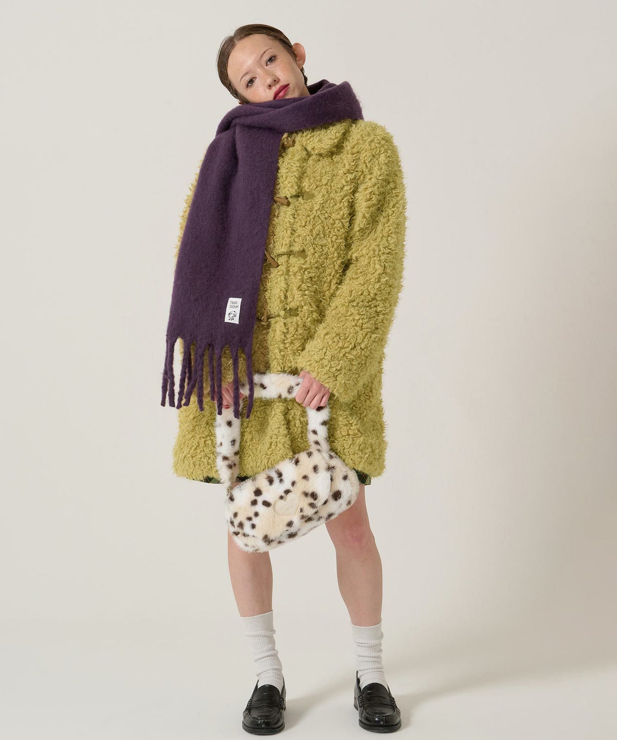 フェイクファー/ミニバッグ/ダルメシアン