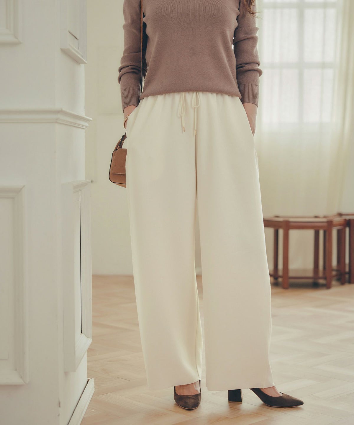 手洗い可 レディース 大人可愛い 上品 きれいめ 大人カジュアル オフィス シンプル ジョイントスペース