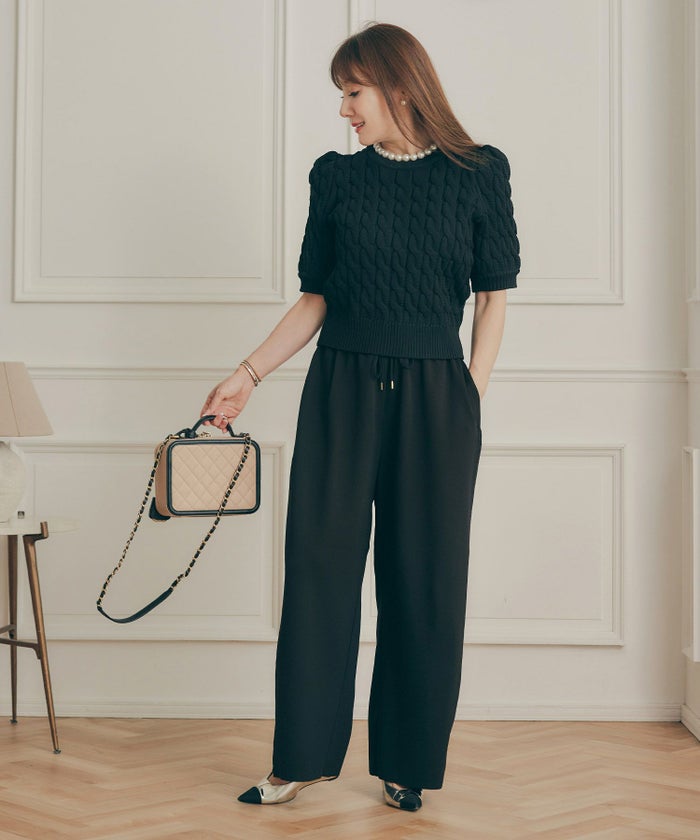 手洗い可 レディース 大人可愛い 上品 きれいめ 大人カジュアル オフィス シンプル ジョイントスペース