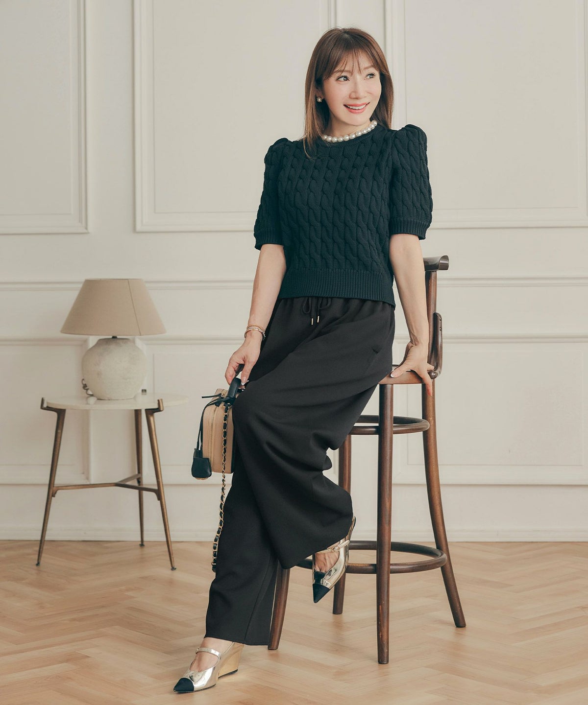 手洗い可 レディース 大人可愛い 上品 きれいめ 大人カジュアル オフィス シンプル ジョイントスペース