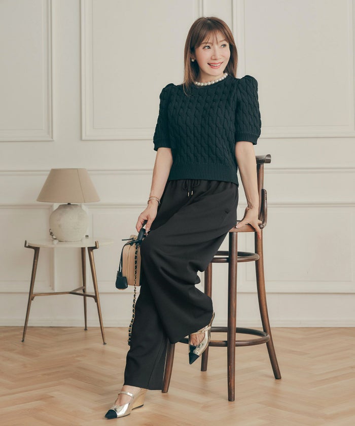 手洗い可 レディース 大人可愛い 上品 きれいめ 大人カジュアル オフィス シンプル ジョイントスペース