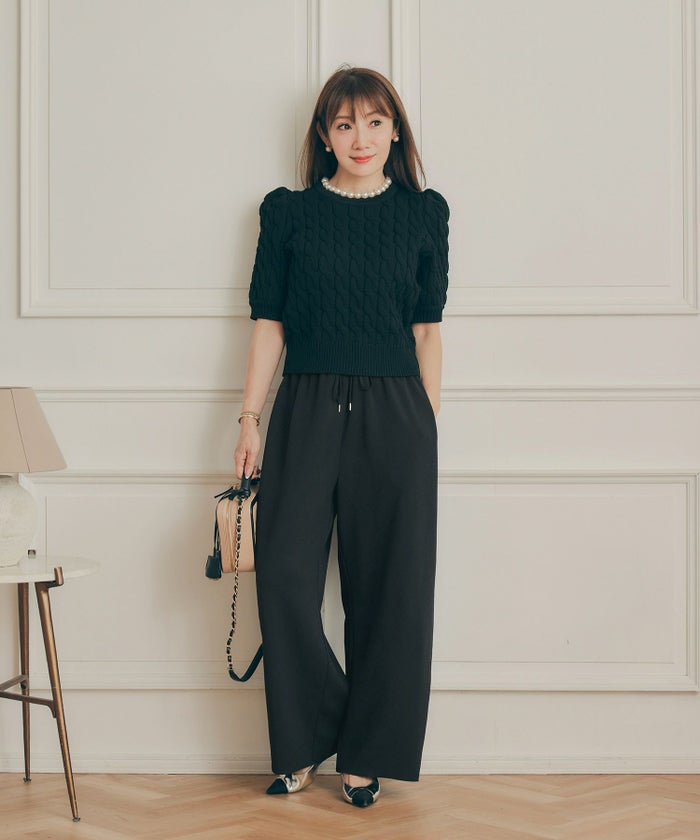 手洗い可 レディース 大人可愛い 上品 きれいめ 大人カジュアル オフィス シンプル ジョイントスペース