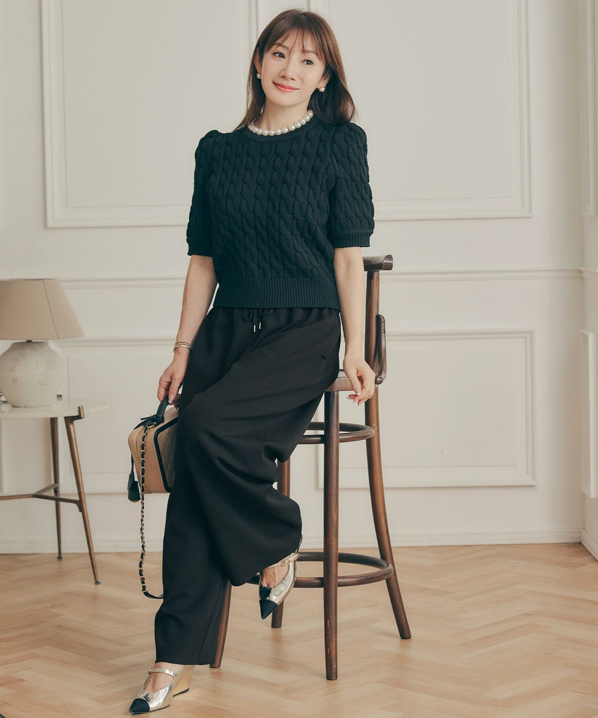 手洗い可 レディース 大人可愛い 上品 きれいめ 大人カジュアル オフィス シンプル ジョイントスペース