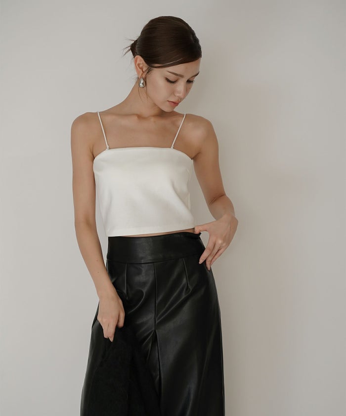 クリアカットソー ２WAY クロップド カップ付き トップス KINO THE KEI