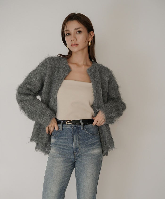 クリアカットソー ２WAY クロップド カップ付き トップス KINO THE KEI