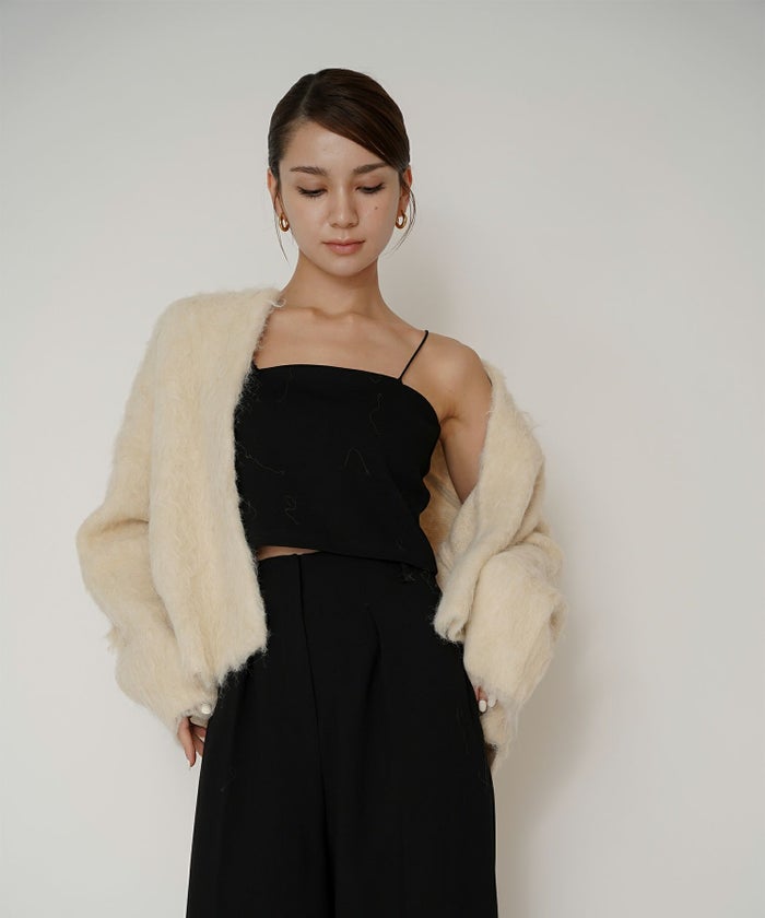 クリアカットソー ２WAY クロップド カップ付き トップス KINO THE KEI