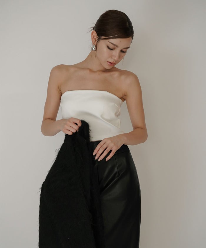 クリアカットソー ２WAY クロップド カップ付き トップスス KINO THE KEI