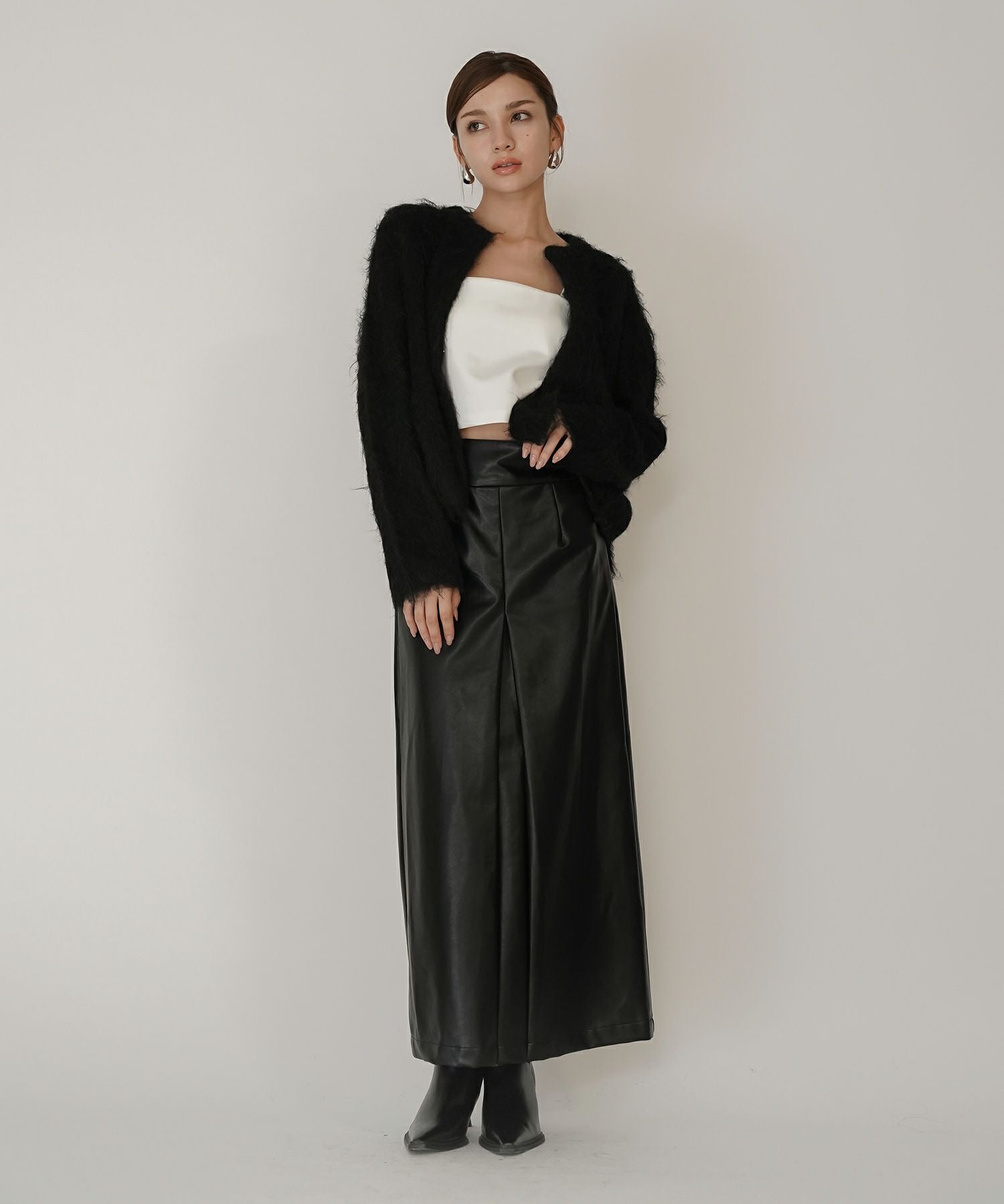 クリアカットソー 2WAY クロップド カップ付き トップス KINO THE KEI