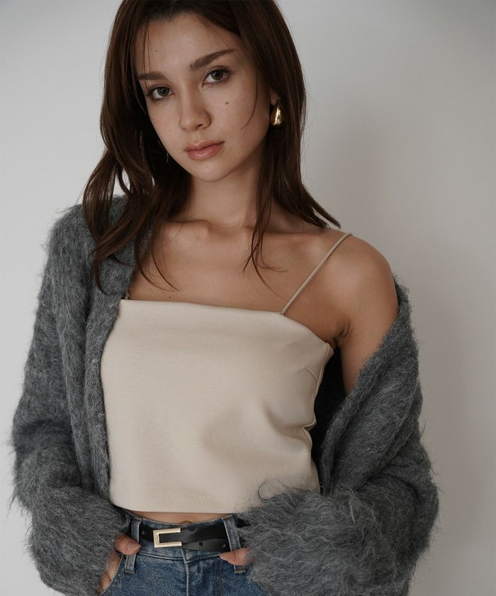 クリアカットソー ２WAY クロップド カップ付き トップス KINO THE KEI